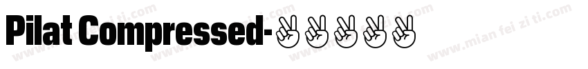 Pilat Compressed字体转换